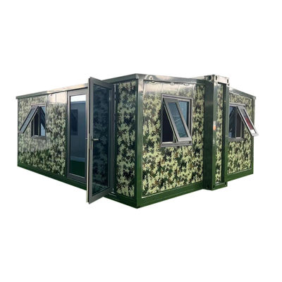 Boîte d'expansion à double aile de style luxueux pour salle de conteneurs pliants de bureau de 20 pieds et 40 pieds