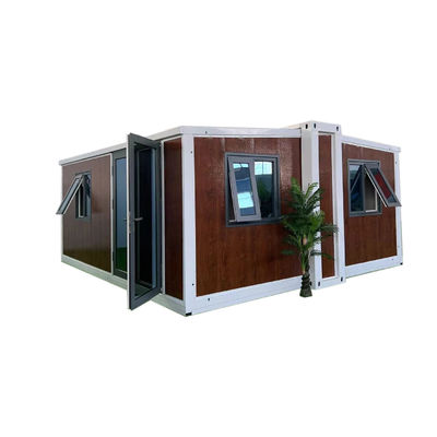 MGO plancher de conseil préfabriqué bureau pliable boîte d'expansion à double aile avec 2 chambres
