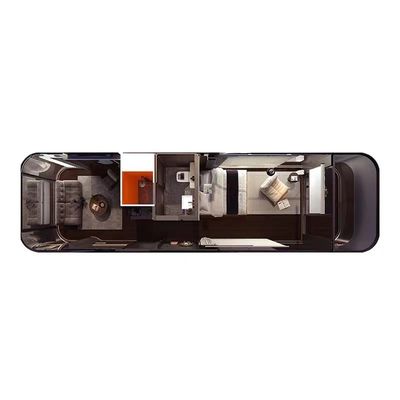 Maison-capsule de l'espace de vie Luxe maison préfabriquée moderne