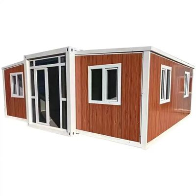 Maison de conteneurs pliable à deux ailes avec plancher en carton MGO et support technique en ligne