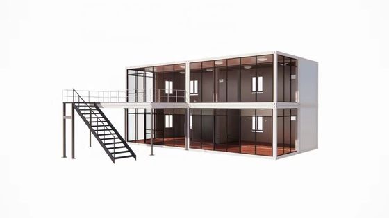 Maison de conteneurs micro-préfabriqués réfabriqués 5950 mm