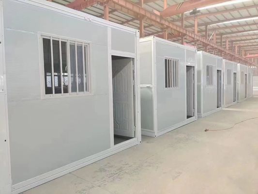 Chambres en conteneurs pliants préfabriqués de 20 pieds et 40 pieds avec structure en acier léger Q235/Q345