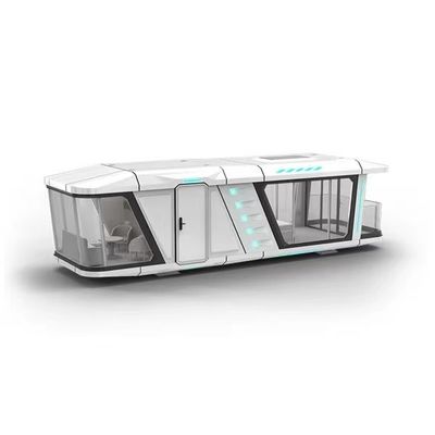 Maison modulaire à panneau sandwich en laine de roche pour un espace de vie mobile contemporain de luxe