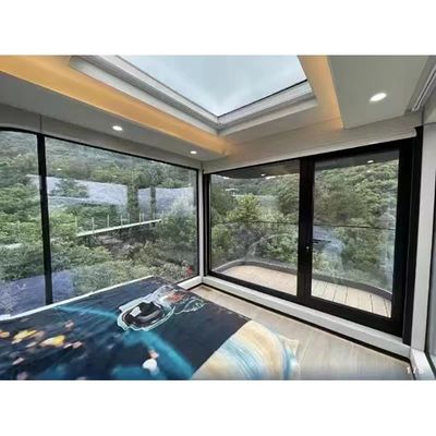 Maison modulaire à panneau sandwich en laine de roche pour un espace de vie mobile contemporain de luxe