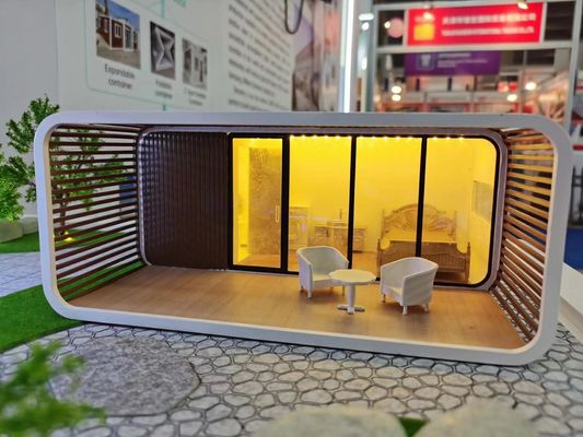 Panneau de sandwich en laine de roche mur de luxe Apple Cabin Container maison pour la capsule spatiale