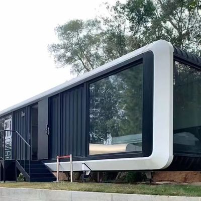 Panneau de sandwich en laine de roche mur de luxe Apple Cabin Container maison pour la capsule spatiale