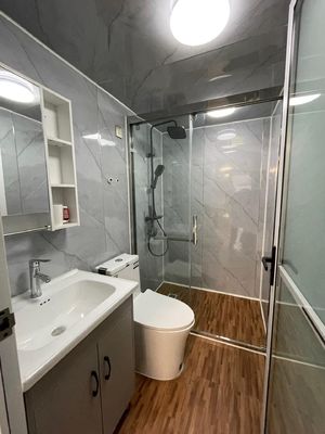 fenêtre en aluminium 20 pieds 40 pieds 3 chambres de luxe conteneur pliable en expansion maison