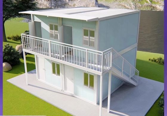 Maison préfabriquée à fenêtre en aluminium Maison de conteneur pliable modulaire pour le support technique en ligne