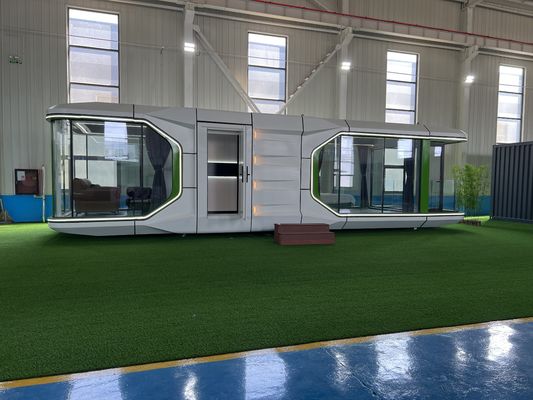 Hébergement hôtelier 38 M2 Modèle E7 Capsule solaire Maison avec design de cabine Apple de luxe