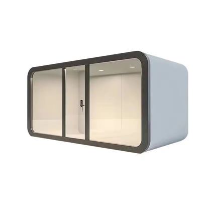 Hôtel préfabriqué petite capsule spatiale intelligente maison avec panneau sandwich en laine de roche mur