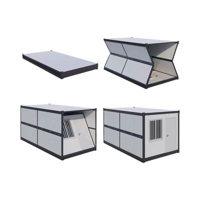 Maison de conteneurs pliants à construction rapide avec plancher en carton MGO et cadre en acier Q235/Q345
