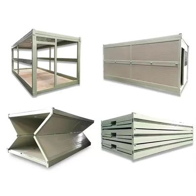 Maison de conteneurs pliants à construction rapide avec plancher en carton MGO et cadre en acier Q235/Q345