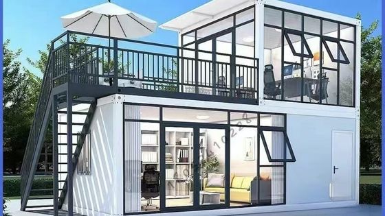 Maison de conteneurs pliants à construction rapide avec plancher en carton MGO et cadre en acier Q235/Q345