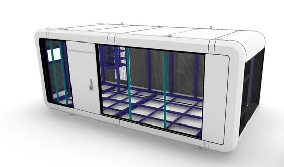 38 M2 Modèle E7 Maison Capsule Solaire Maison modulaire avec 2 chambres/cuisine/salle de bains