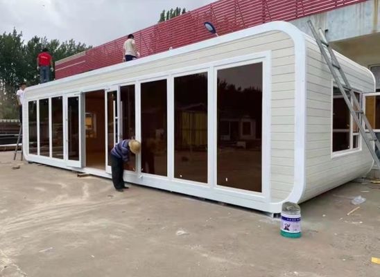 Design Container House Deuxième étage Cabane à pommes pour maisons préfabriquées en conteneurs