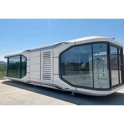 Maison de conteneurs extérieurs avec conception de maison en capsule et panneau sandwich en laine de roche