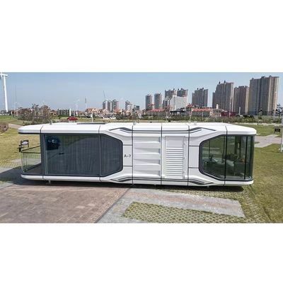 Maison de conteneurs extérieurs avec conception de maison en capsule et panneau sandwich en laine de roche