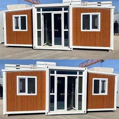 Maison-container mobile largement utilisée avec un style luxueux et un toit en panneaux sandwich EPS