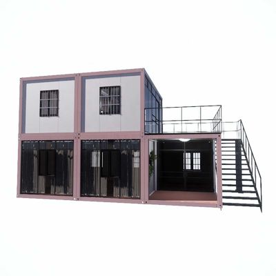 Résistance au vent Assemblage rapide cadre en acier léger Portable maison de conteneurs préfabriquée indépendante