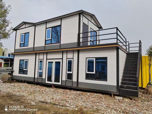 Résistance au vent Assemblage rapide cadre en acier léger Portable maison de conteneurs préfabriquée indépendante