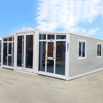 Maison en mouvement rapide avec double aile d'expansion de salle de conteneur pliable
