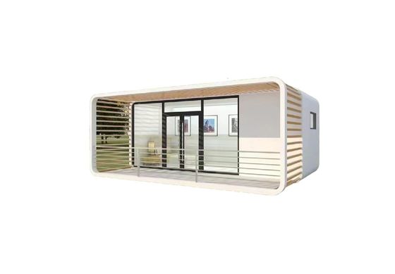 Style de design contemporain maison de conteneur de cabine Apple Pod mobile insonorisée de luxe