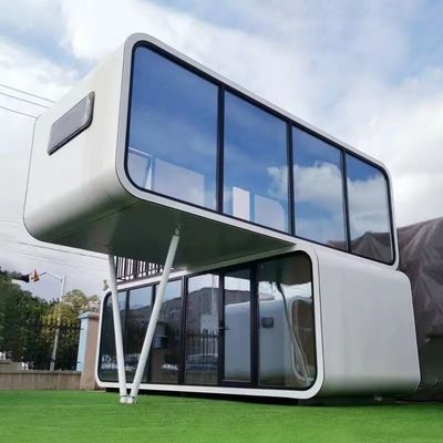 Style de design contemporain maison de conteneur de cabine Apple Pod mobile insonorisée de luxe