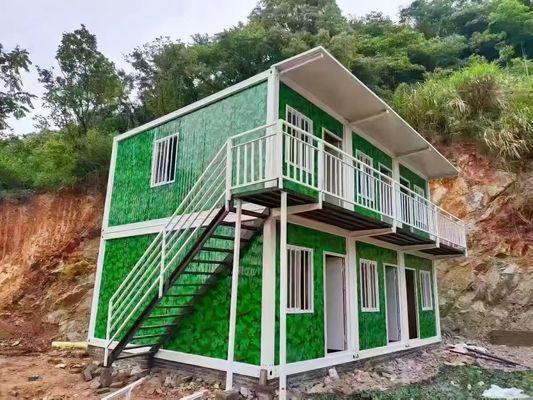 Maison de conteneur amovible habitable construite avec un cadre en acier léger Q235/Q345