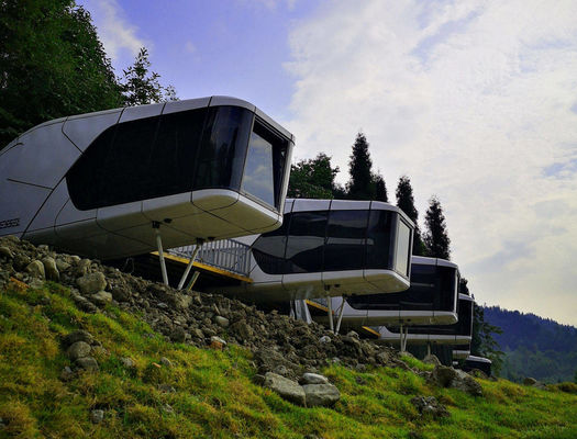 La maison de la capsule solaire de l'espace Le mélange parfait de luxe et de nature sur le plancher de MGO