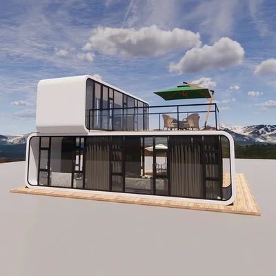 Des maisons modulaires préfabriquées modernes de 20 pieds 40 pieds Petites maisons Cabine Bureau Portable Home Pod Apple Cabin