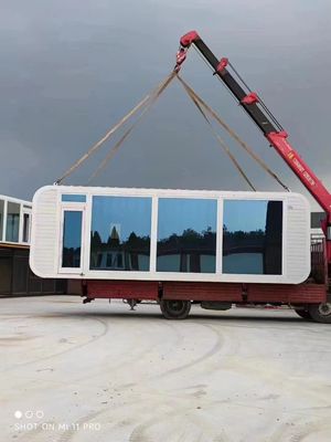 Maison préfabriquée de conception modulaire extérieure personnalisée pour les solutions de bureau Apple Cottage
