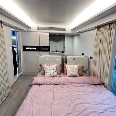 La maison de la capsule de l'espace préfabriquée pour le café mobile fabriquée par Luxury Beach Villa à vendre