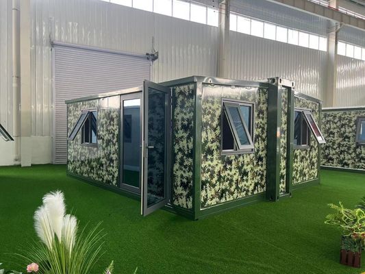 20 pieds préfabriqué maison pliable portable pour les bureaux et les maisons EPS toit sandwich panneau