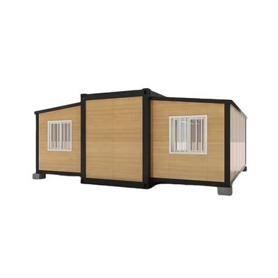 Maison de conteneurs à double aile de 20 pieds avec plafond de panneau sandwich EPS et plancher de planche MGO