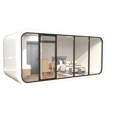 Maison en verre espace de vie bungalow préfabriqué couleur personnalisée