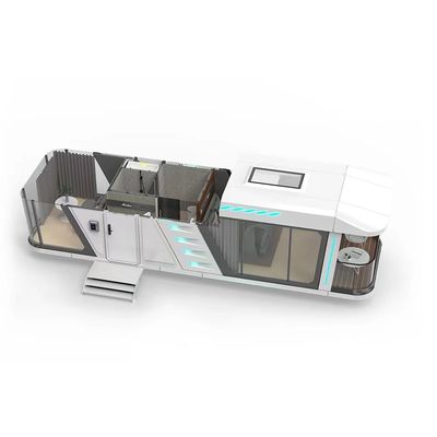 Obtenez un support technique en ligne pour la maison de la capsule spatiale maison préfabriquée moderne de luxe