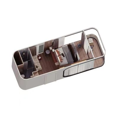 Maison mobile portable personnalisable Container évolutif avec plancher en carton MGO