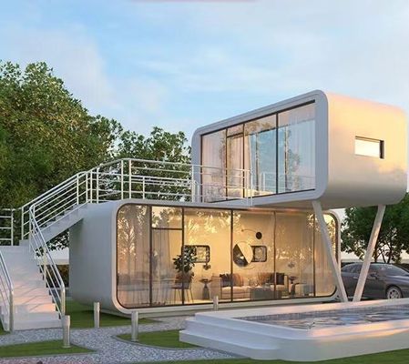Apple Cabin Restaurant Maison préfabriquée avec paroi en planche taillée et matériau résistant aux intempéries