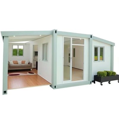 Maison de conteneurs moderne de 20 pieds avec panneaux sandwich EPS toit et double-aile d'expansion