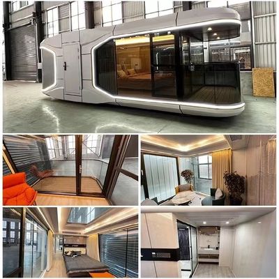 Maison mobile portable préfabriquée avec panneau sandwich en laine de roche