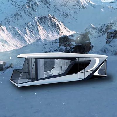 Capsule spatiale maison préfabriquée moderne couleur personnalisée contemporaine
