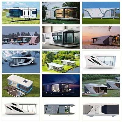 Capsule spatiale maison préfabriquée moderne couleur personnalisée contemporaine