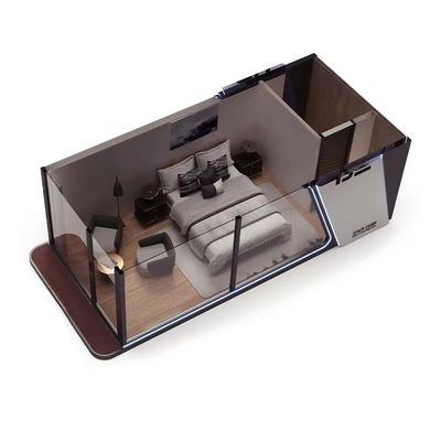 Maison de capsule spatiale préfabriquée facile à assembler avec plancher en carton MGO