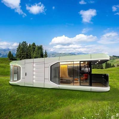 Maison de capsule spatiale préfabriquée facile à assembler avec plancher en carton MGO