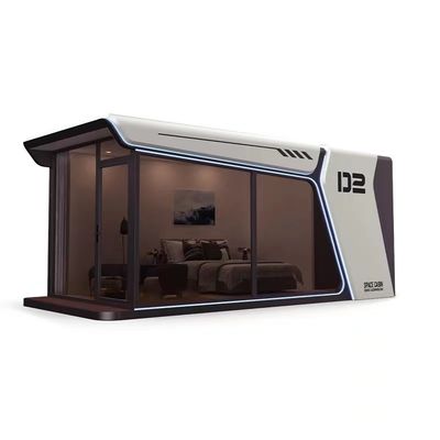 Maison de capsule spatiale préfabriquée facile à assembler avec plancher en carton MGO