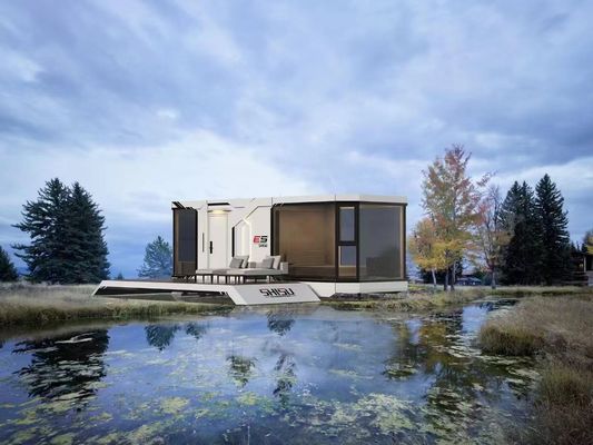 Hôtel Space Capsule Design moderne maison de conteneurs préfabriquée avec support technique en ligne