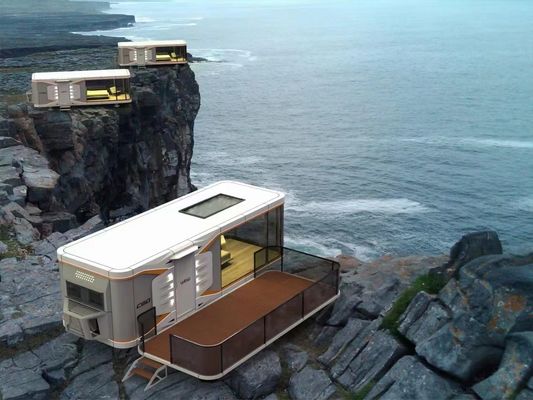 Hôtel Space Capsule Design moderne maison de conteneurs préfabriquée avec support technique en ligne