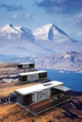 Hôtel Space Capsule Design moderne maison de conteneurs préfabriquée avec support technique en ligne